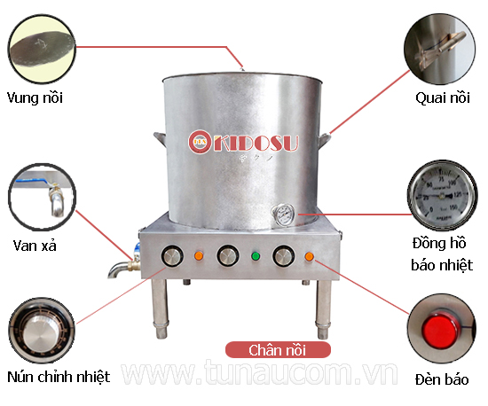 nồi inox đun điện noi inox dun dien