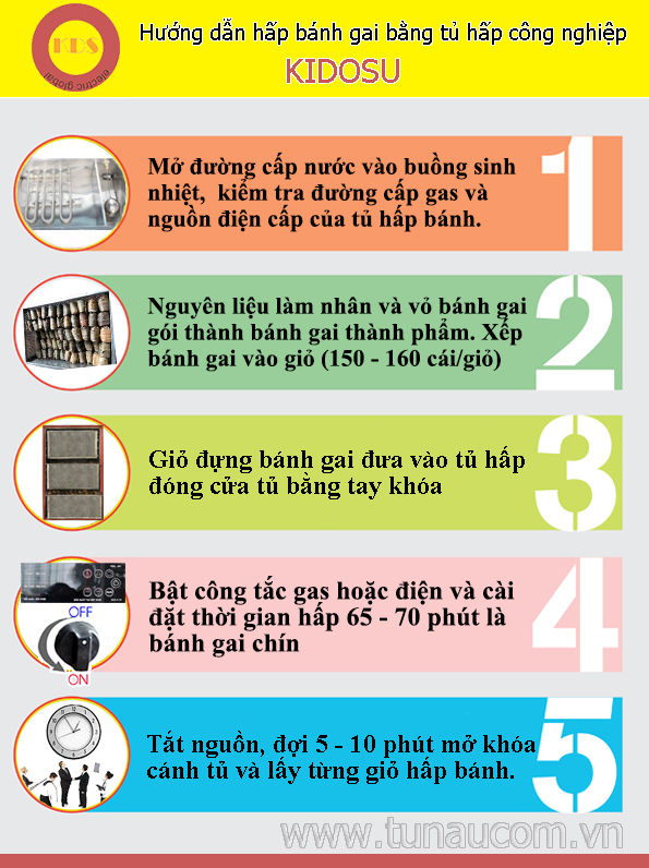 tủ hấp bánh gai tu hap banh gai