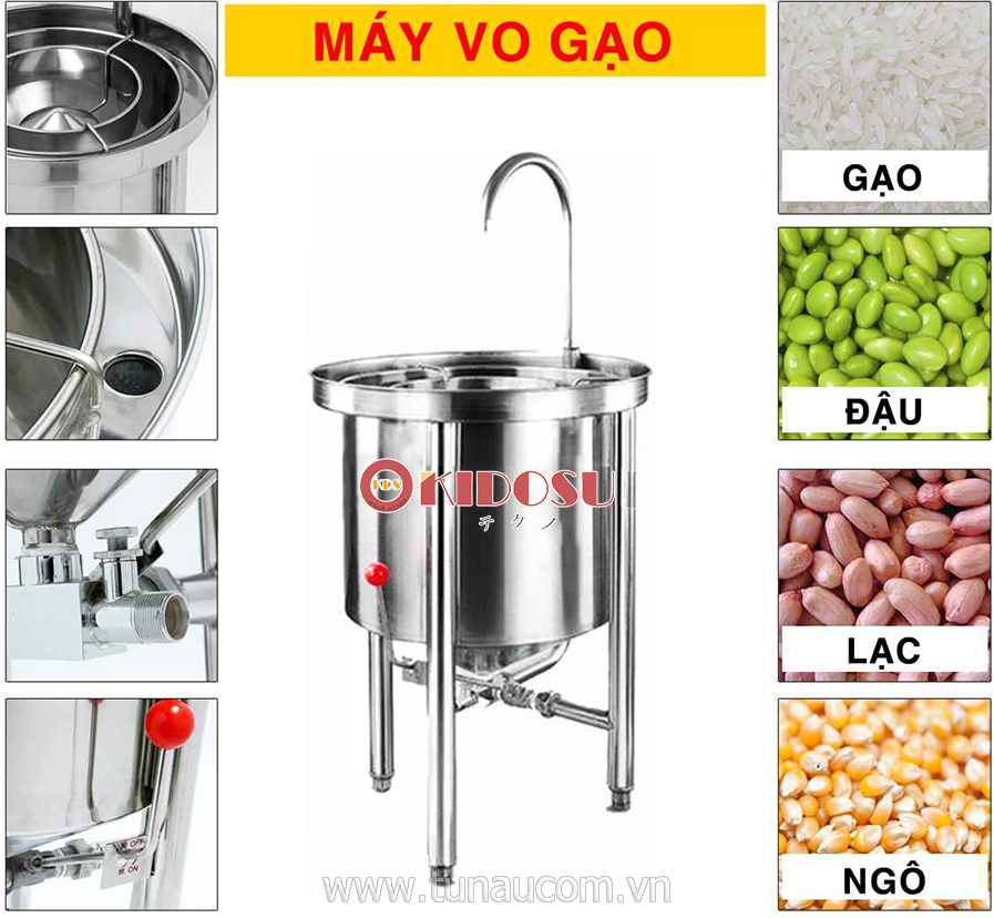 máy vo gạo kidosu may vo gao