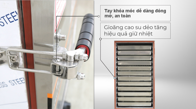 Tay khóa tủ nấu cơm